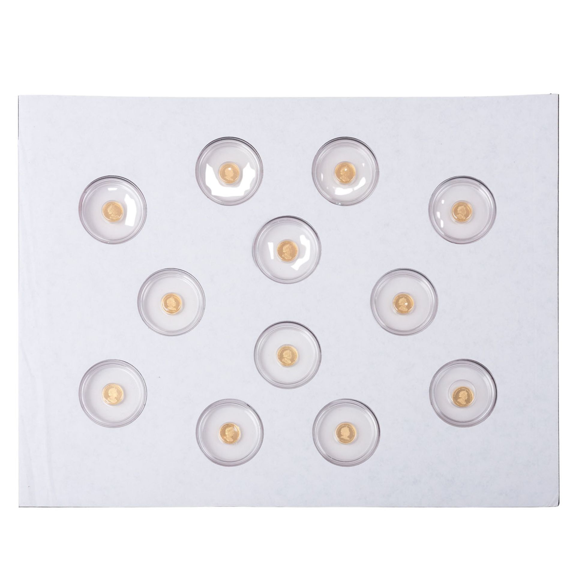 Kleine Reihe von Gold-Raritäten aus 9999er Gold. 19 Stück. - Bild 5 aus 6