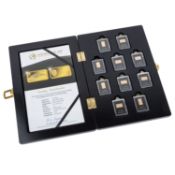 GOLD-Lot "Wahrzeichen der Welt - auf offiziellen Barrenmünzen",