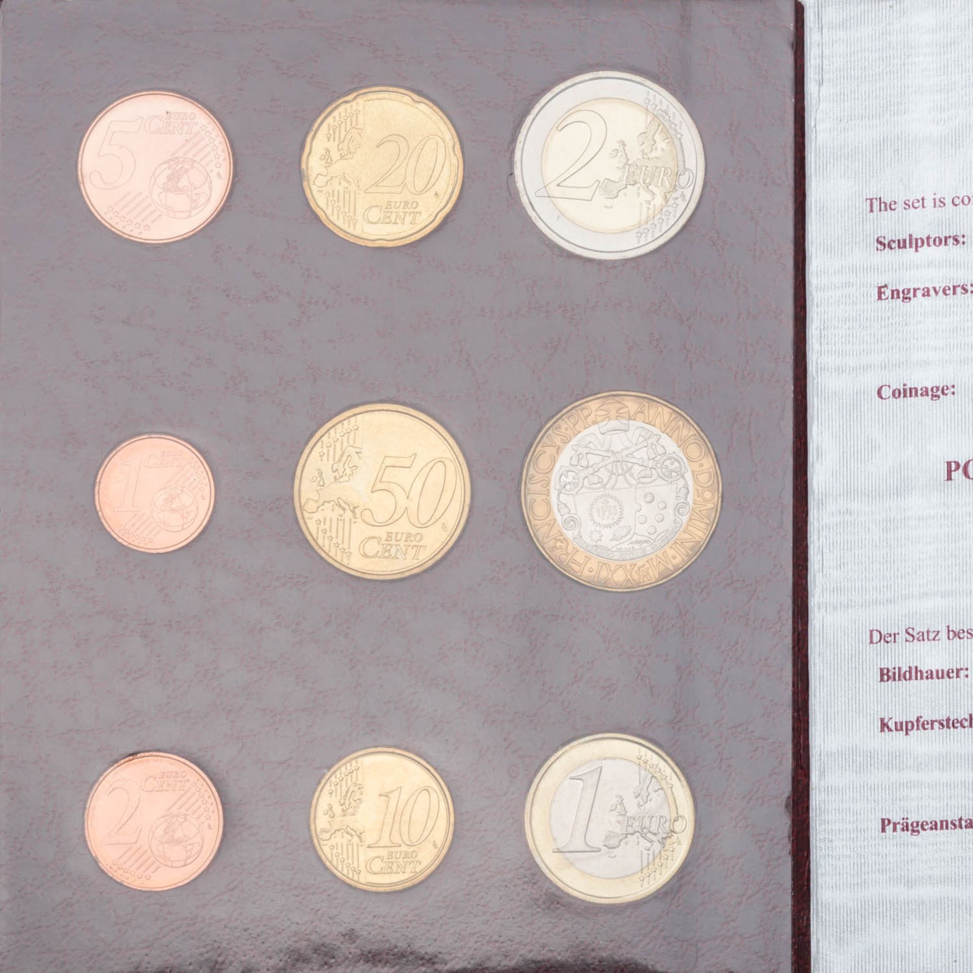 Vatikanstadt - 3x Kursmünzsätze à 3,88€ + 5€  - Bild 7 aus 7