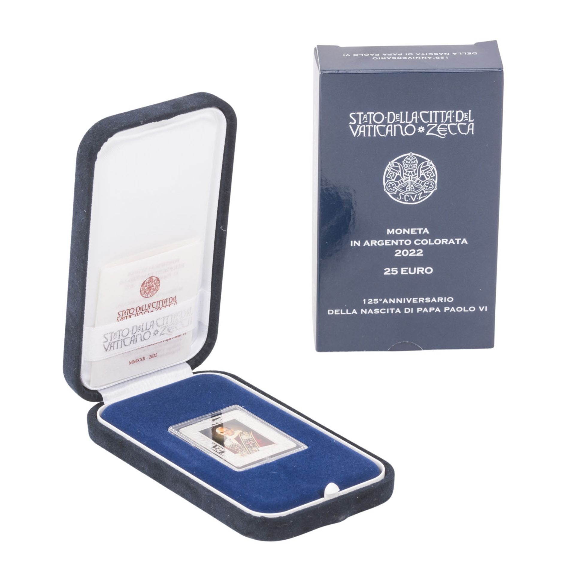 Vatikanstadt - 25 € zum 125. Geburtstag v. Papst Paul VI. 2022 - Bild 3 aus 3