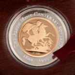 Australien, Elisabeth II. 100 $ 'Perth Mint Centenary Sovereign 1899-1999 PP