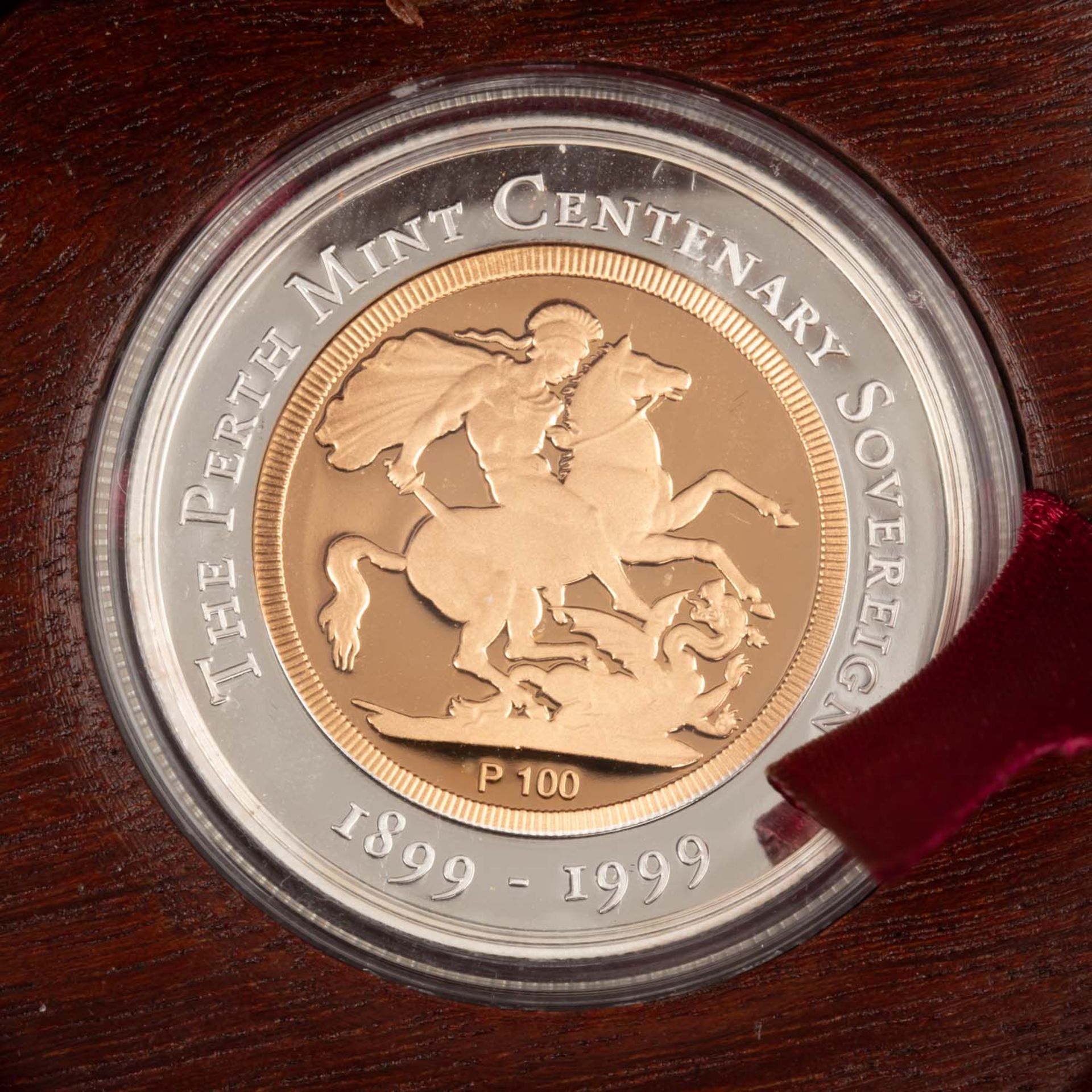 Australien, Elisabeth II. 100 $ 'Perth Mint Centenary Sovereign 1899-1999 PP