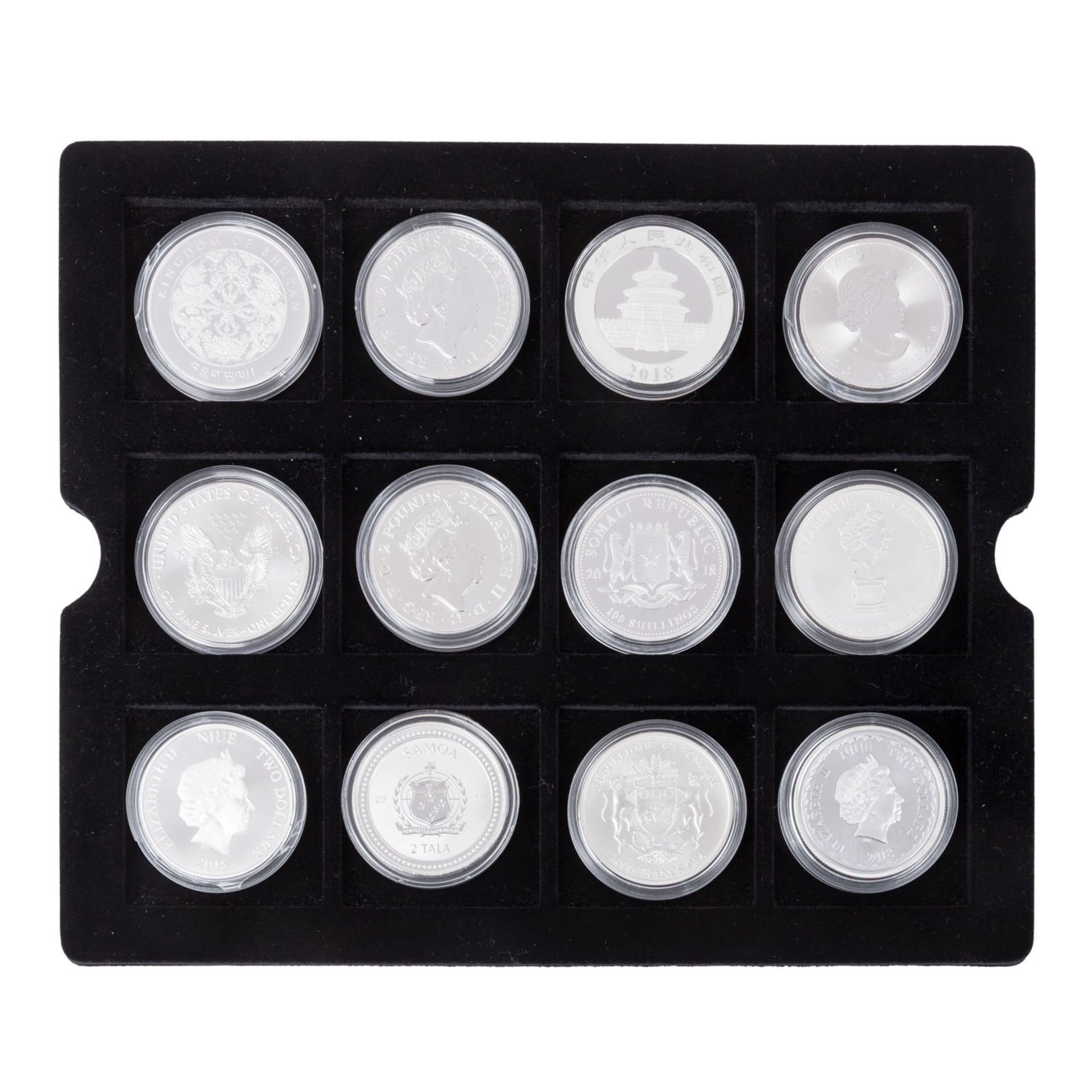 Teilvergoldete Silberunzen aus aller Welt. 16 Stück. - Bild 3 aus 5