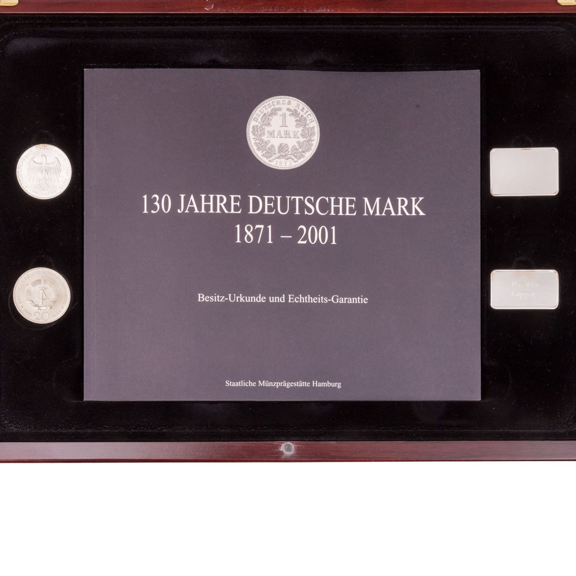 SILBER/Set - '130 Jahre Deutsche Mark' 2001, - Bild 5 aus 5