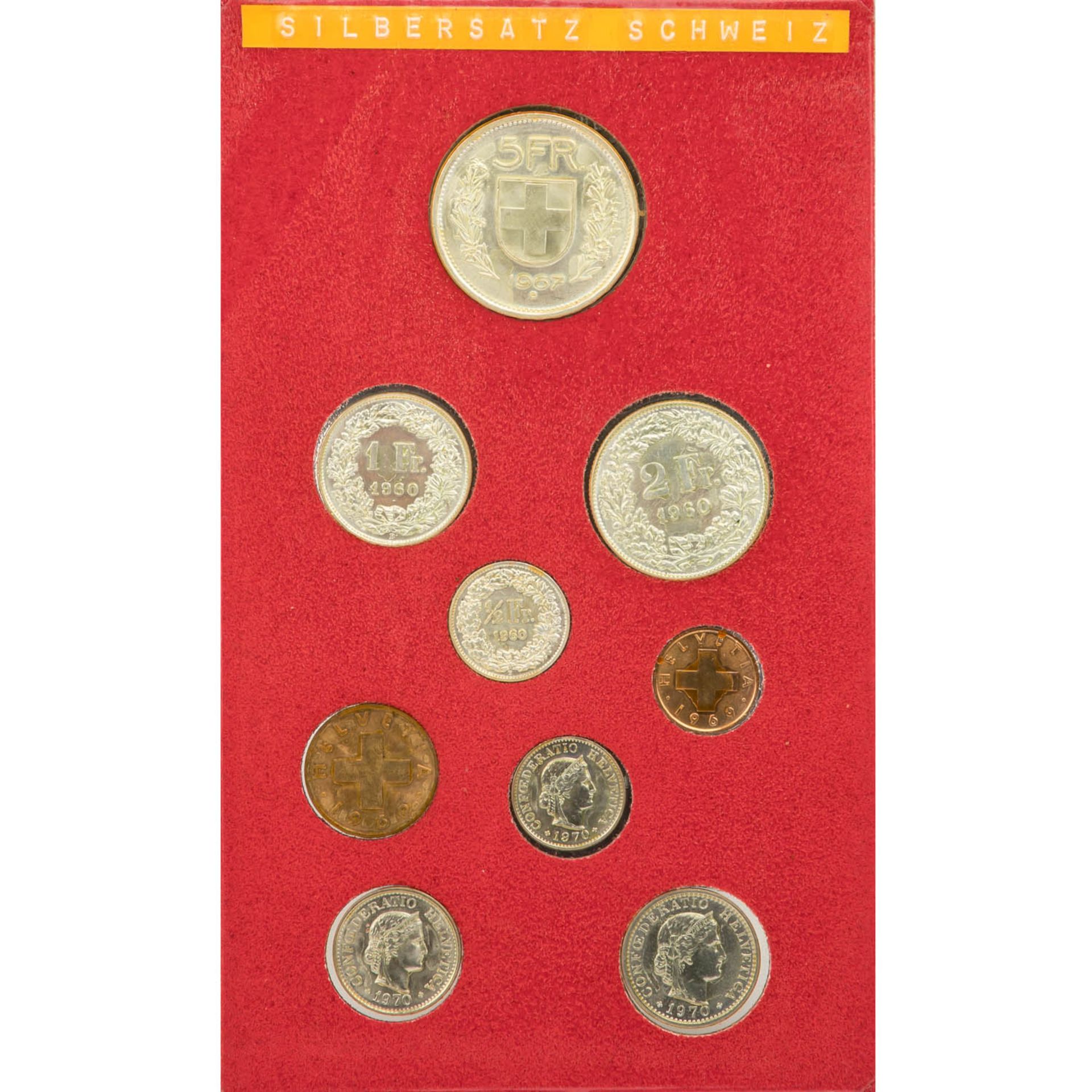 Kursmünzensätze (KMS) aus Frankreich, Italien sowie Münzen aus der Schweiz und dem Vatikan.  - Bild 6 aus 11