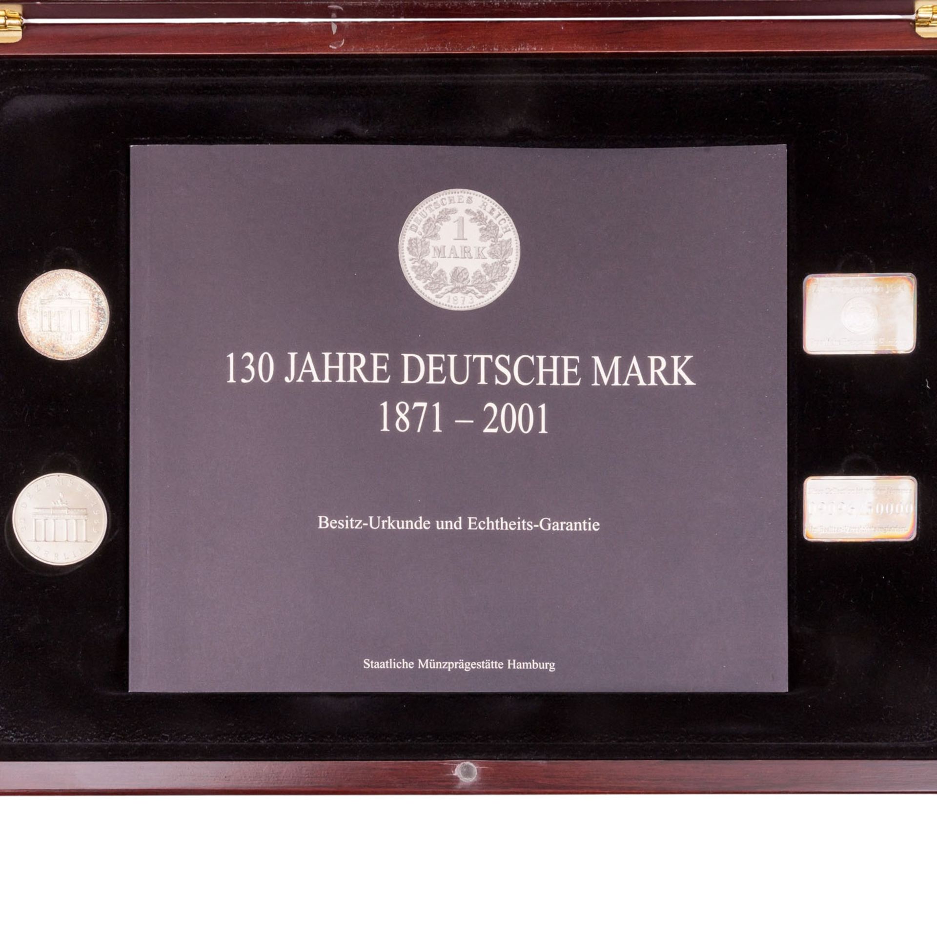 SILBER/Set - '130 Jahre Deutsche Mark' 2001, - Bild 4 aus 5
