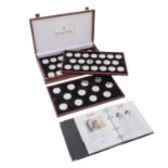 Gedenkmünzen aus 925er Sterlingsilber "500 Jahre Amerika". 52 Stück.