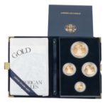 USA /4-tlg. GOLDSet - Gold Eagle 2003 PP