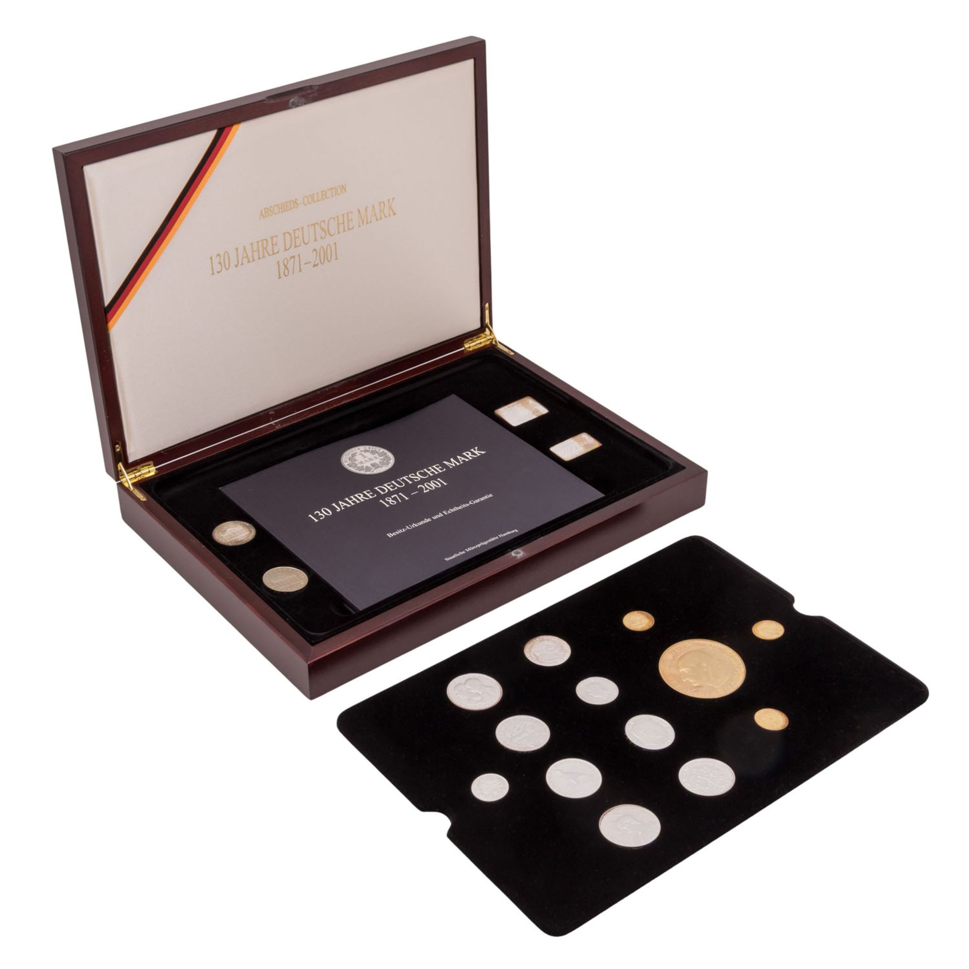 SILBER/Set - '130 Jahre Deutsche Mark' 2001,