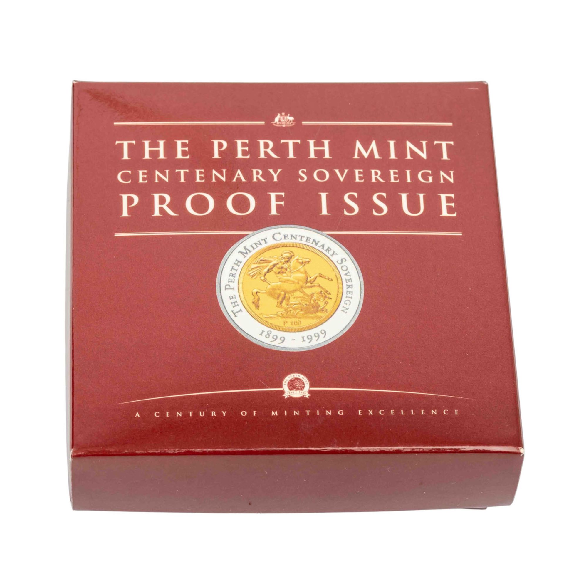 Australien, Elisabeth II. 100 $ 'Perth Mint Centenary Sovereign 1899-1999 PP - Bild 3 aus 3