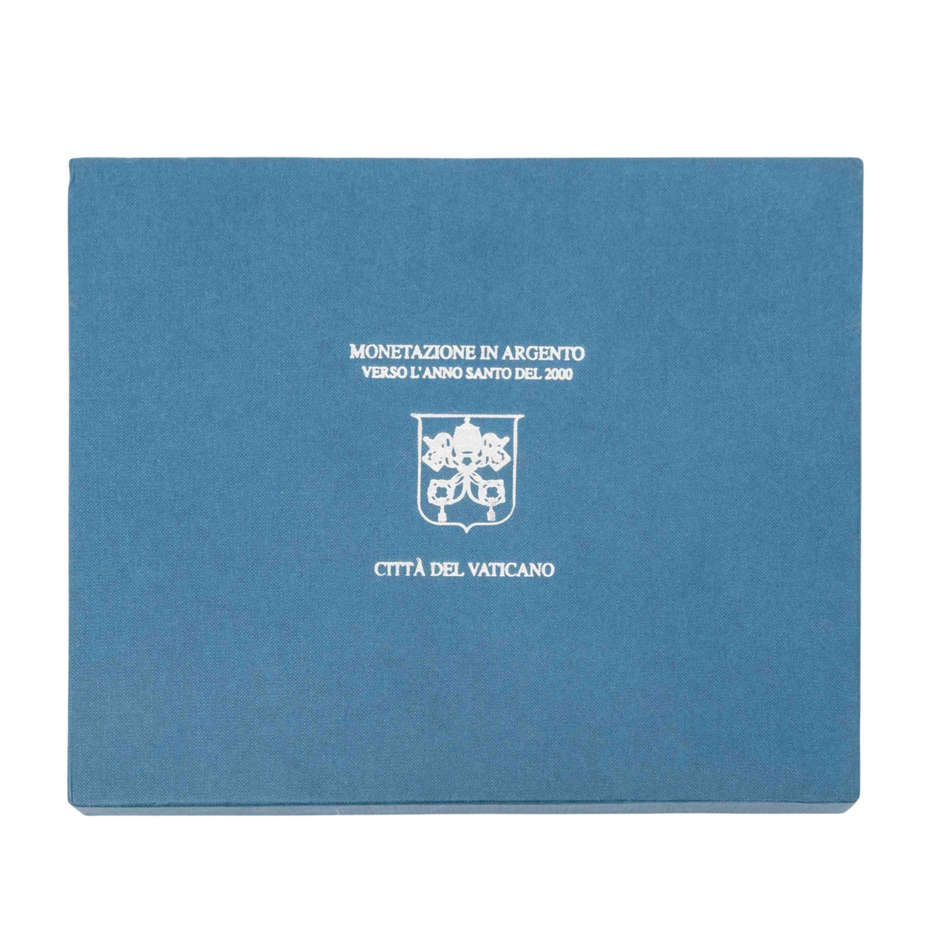 Vatikan - Set "Monetazione in argento verso l'anno santo del 2000" - Bild 3 aus 3