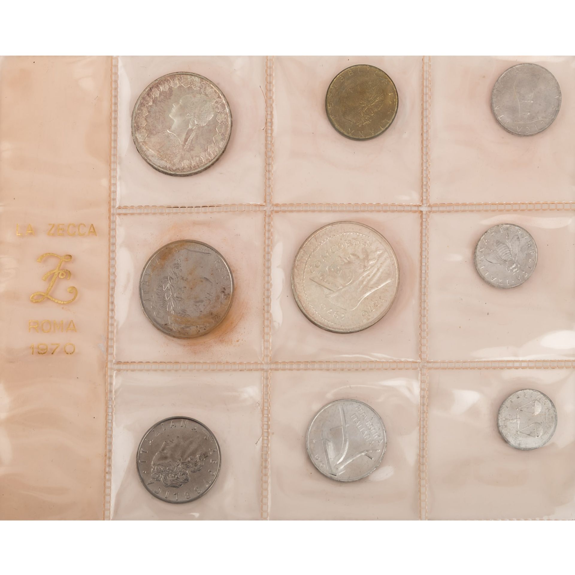 Kursmünzensätze (KMS) aus Frankreich, Italien sowie Münzen aus der Schweiz und dem Vatikan.  - Bild 2 aus 11