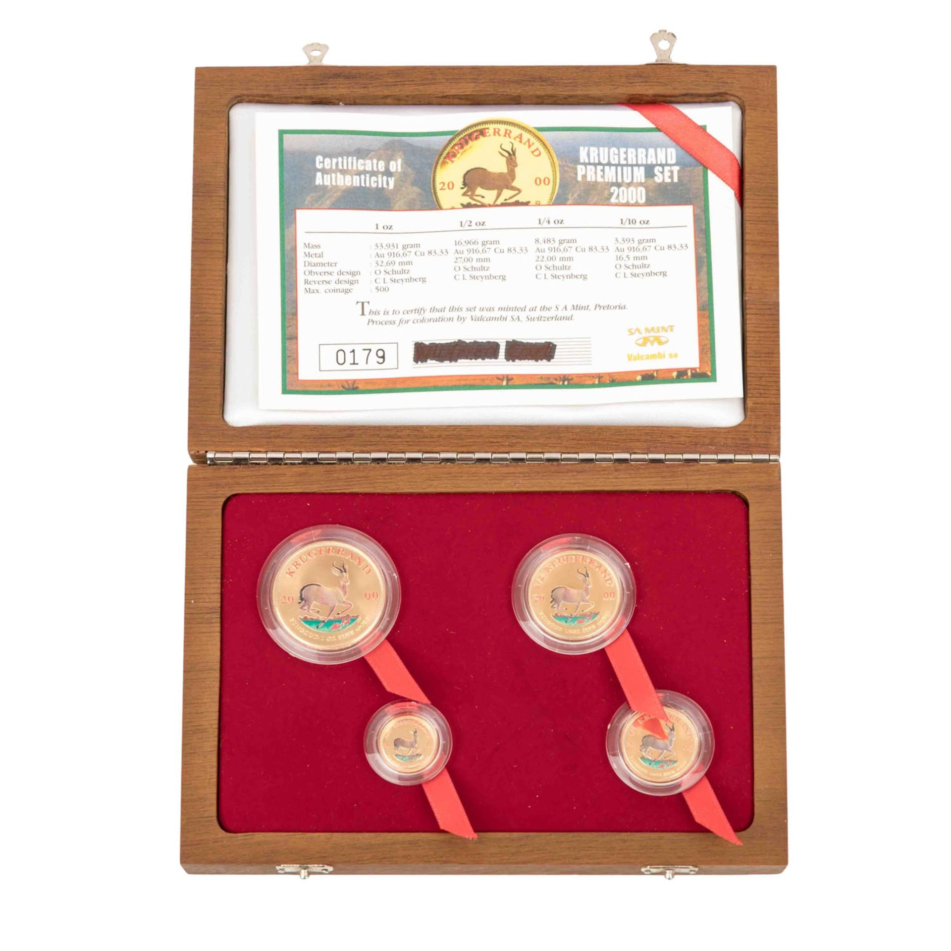 Südafrika /4-tlg. GOLDSet - Premium Krügerrand 2000 