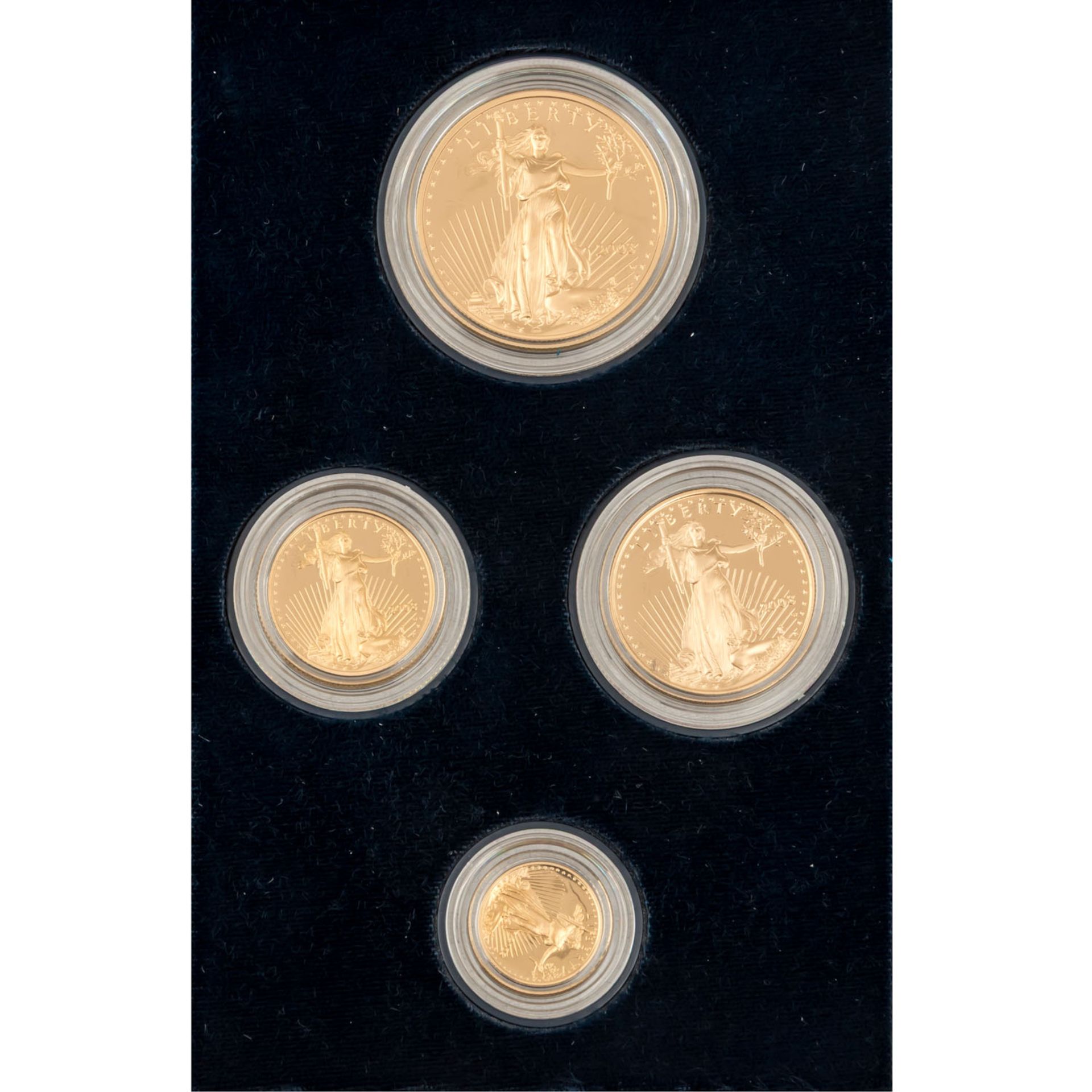 USA /4-tlg. GOLDSet - Gold Eagle 2003 PP - Bild 2 aus 3