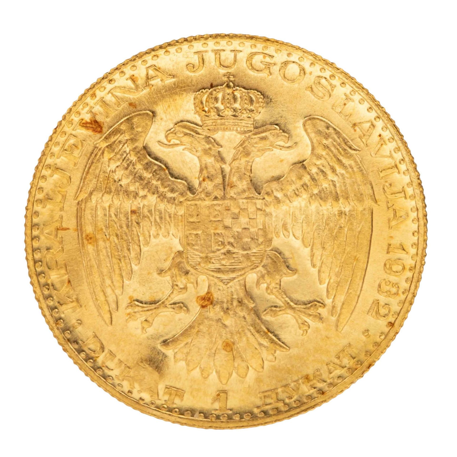 Jugoslawien /GOLD - Alexander I. 1 Dukat 1932 - Bild 2 aus 2