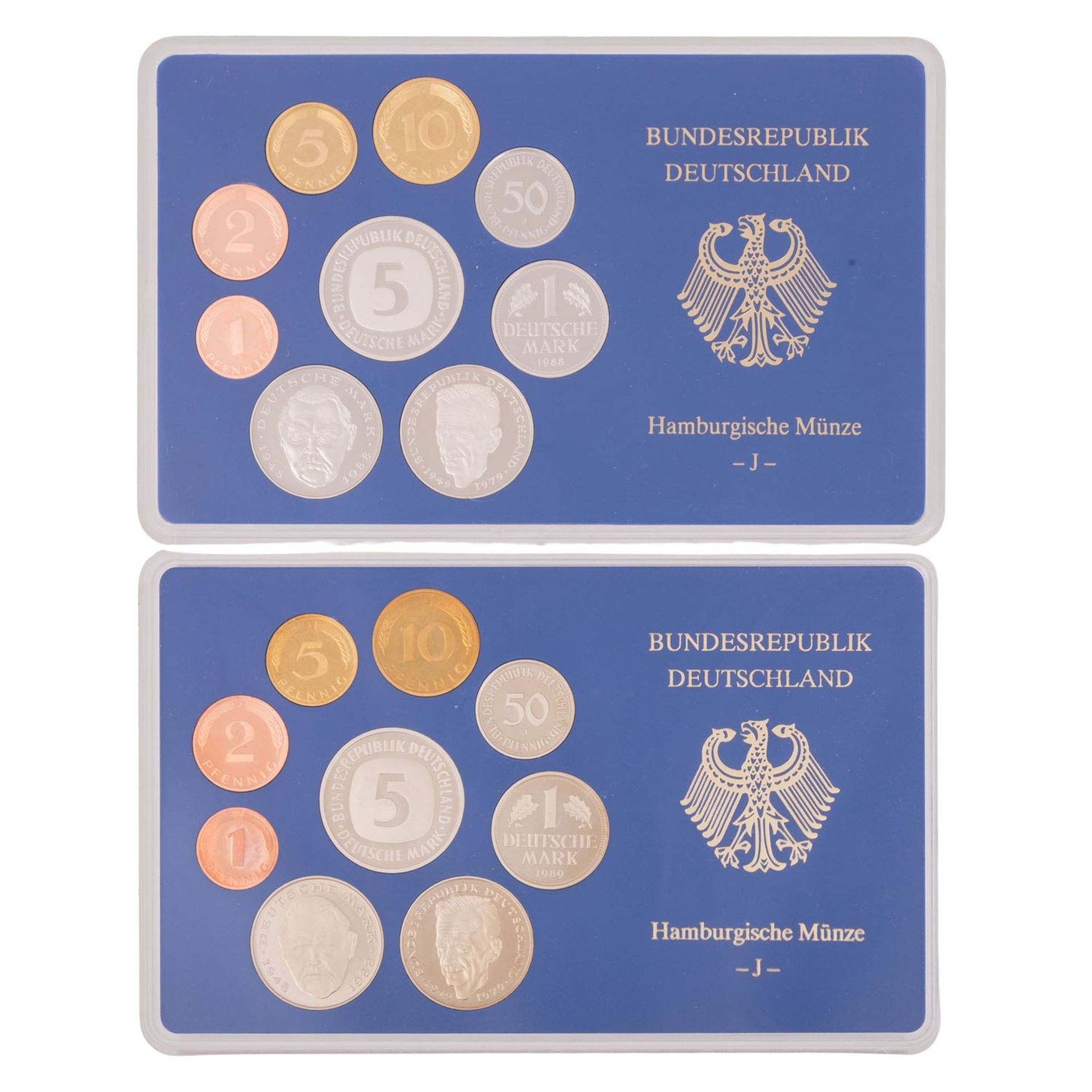  BRD - Kursmünzensätze 1985-1989. 20 Stück. - Bild 2 aus 3