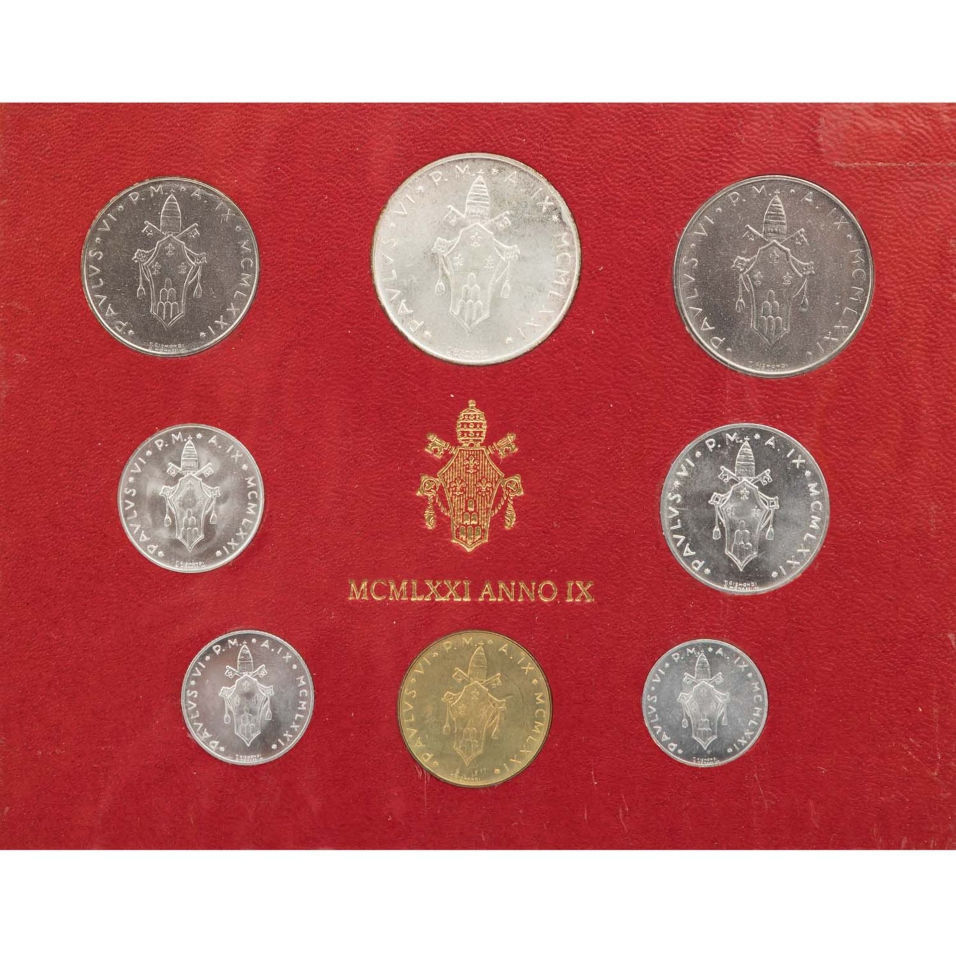 Kursmünzensätze (KMS) aus Frankreich, Italien sowie Münzen aus der Schweiz und dem Vatikan.  - Bild 4 aus 11