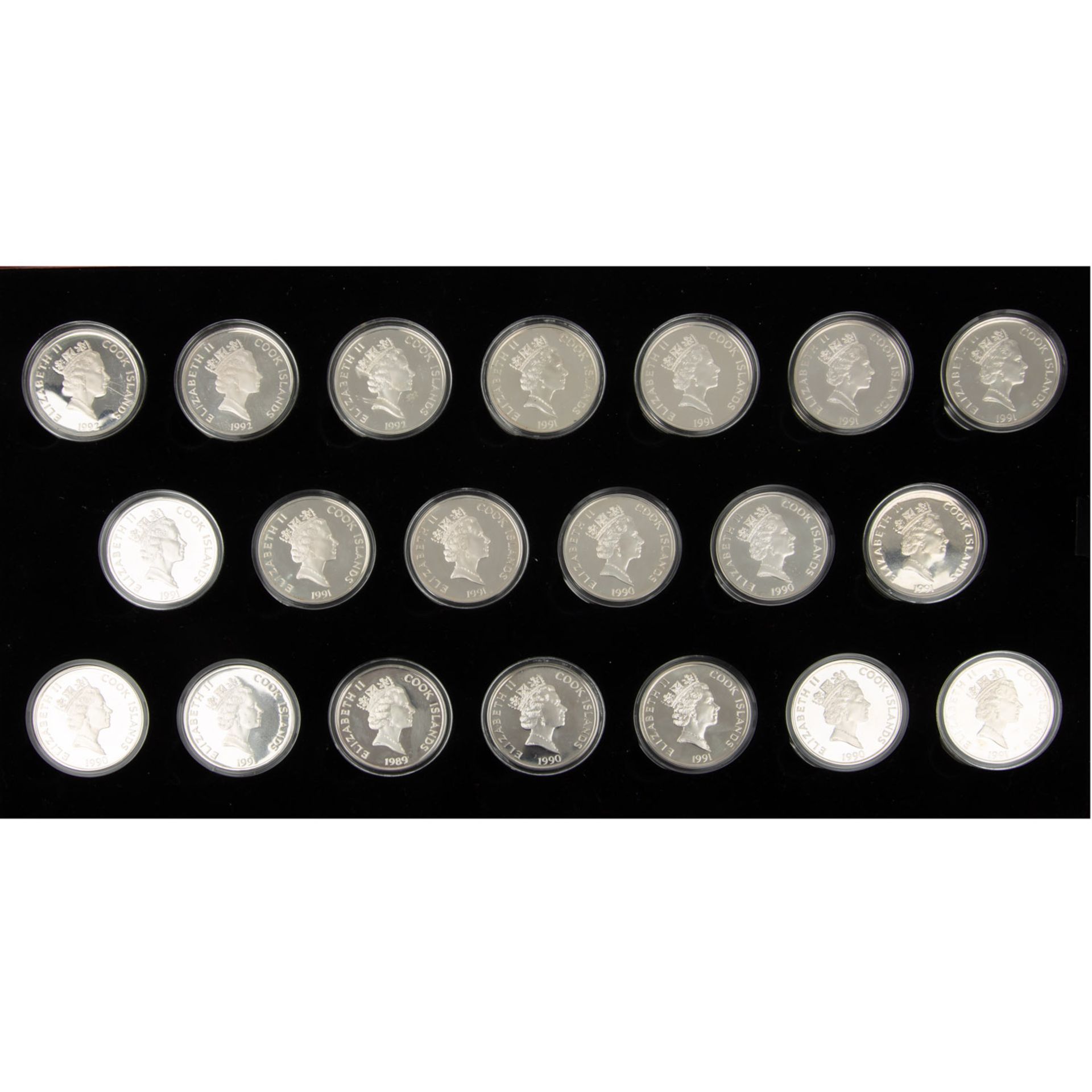 Cook Island/SILBER - Set 500 Jahre Amerika 1989-1992,  - Bild 3 aus 5