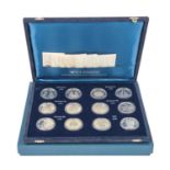 Vatikan - Set "Monetazione in argento verso l'anno santo del 2000"