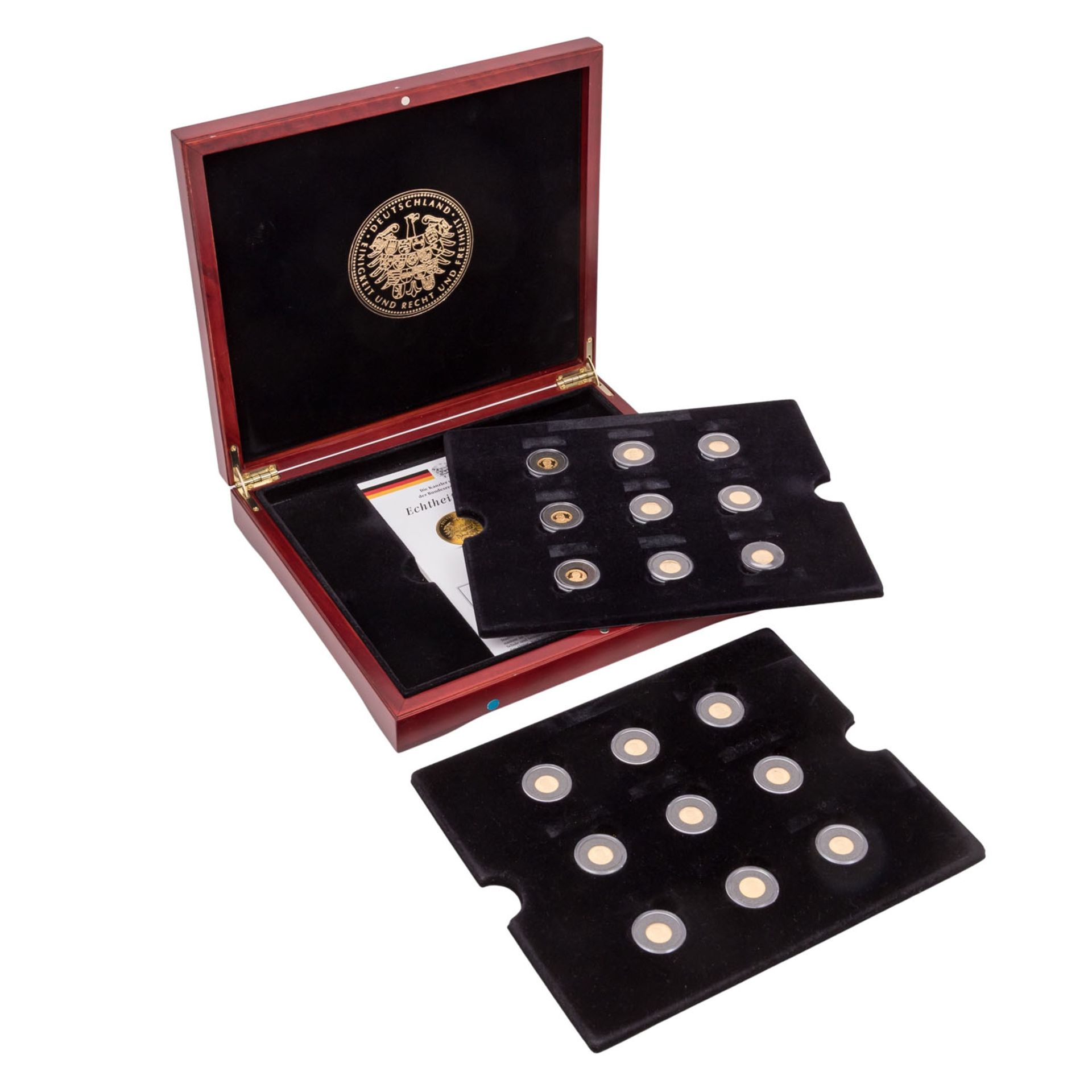 BRD/GOLDmedaillen - 'Die Kanzler und Präsidenten der BRD',