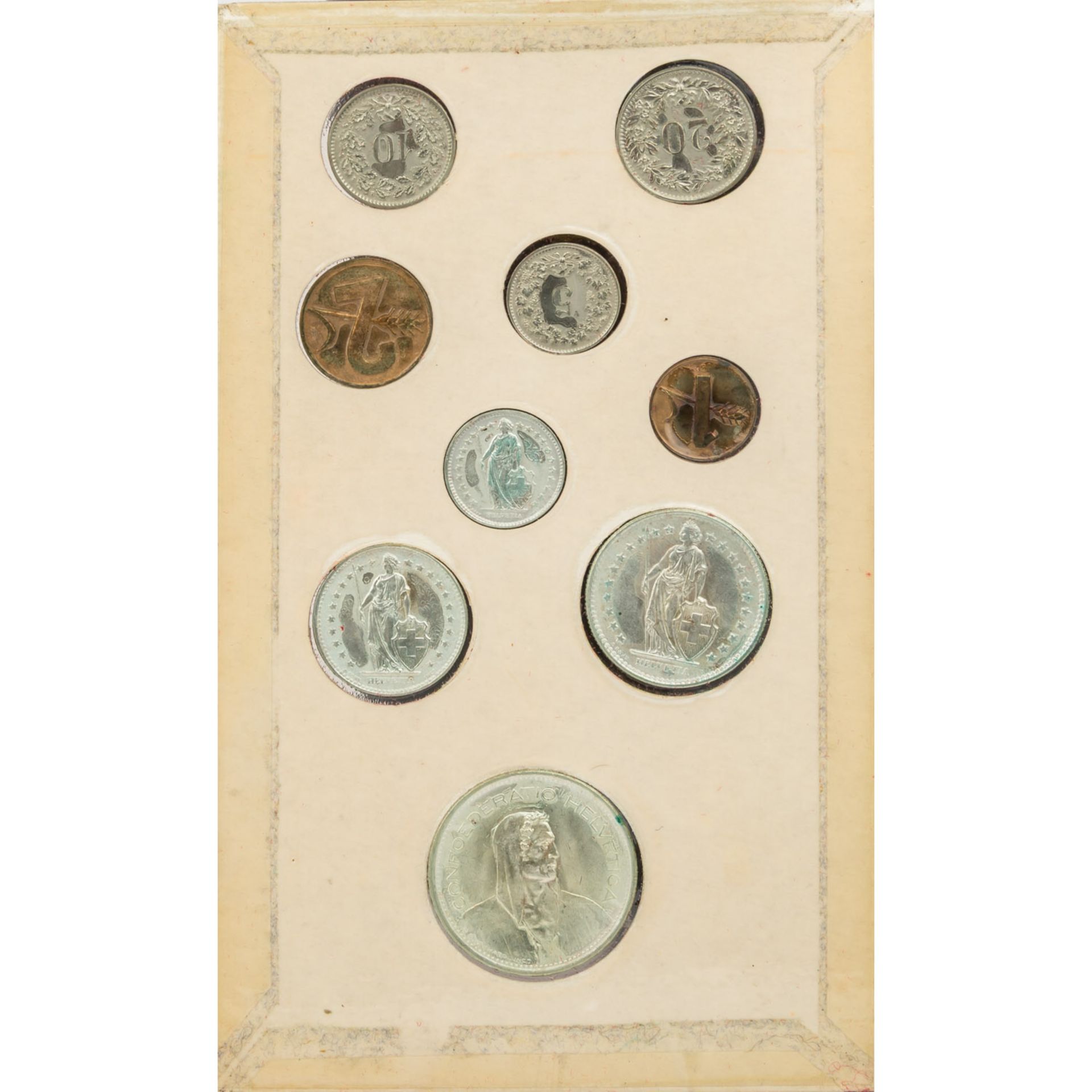 Kursmünzensätze (KMS) aus Frankreich, Italien sowie Münzen aus der Schweiz und dem Vatikan.  - Bild 7 aus 11