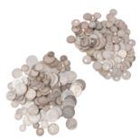 Silbermünzen aus dem Dt. Kaiserreich (157x) und dem Dritten Reich (123x).