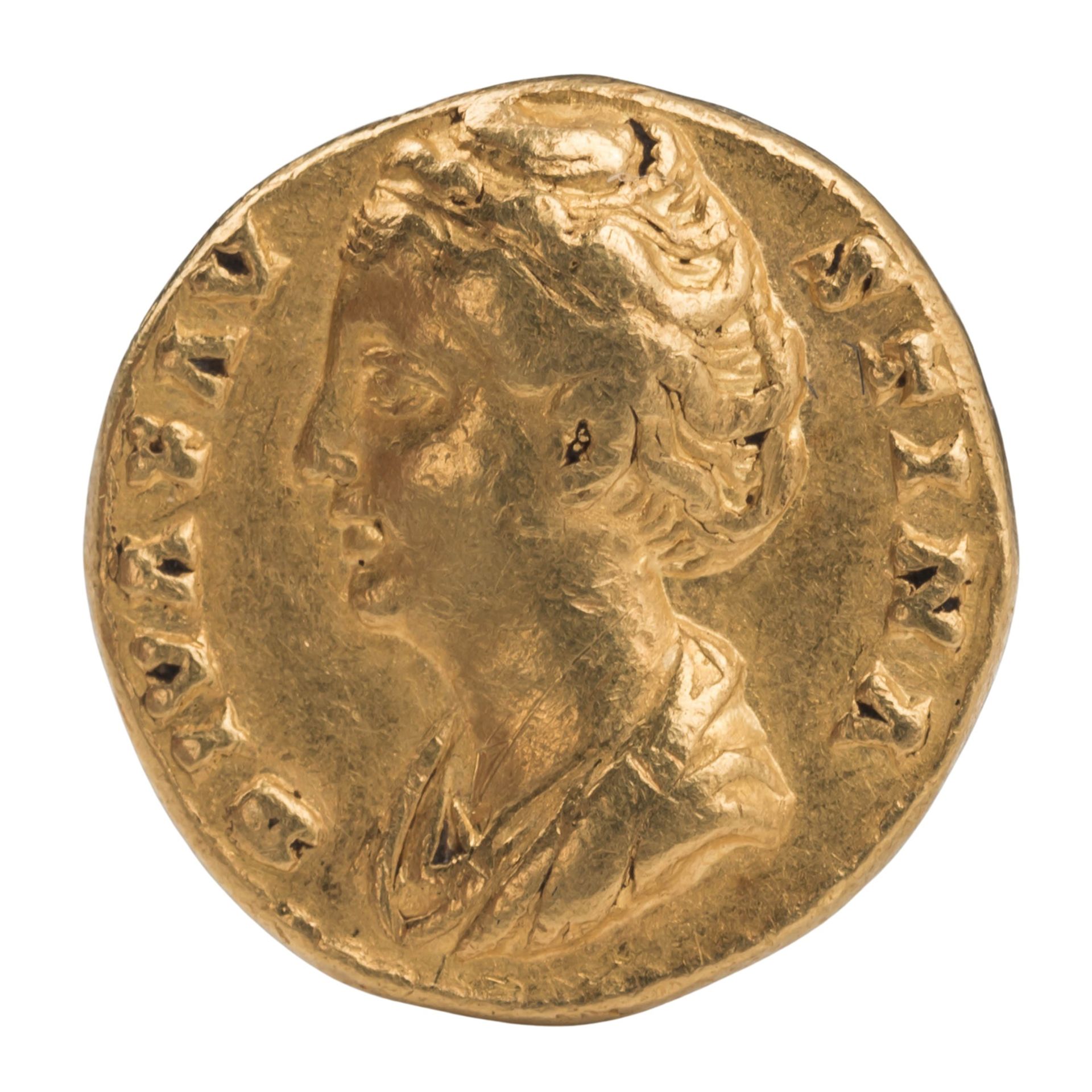 Römisches Kaiserreich - Aureus, Diva Faustina die Ältere, Gattin des Kaisers Antoninus Pius (141-161