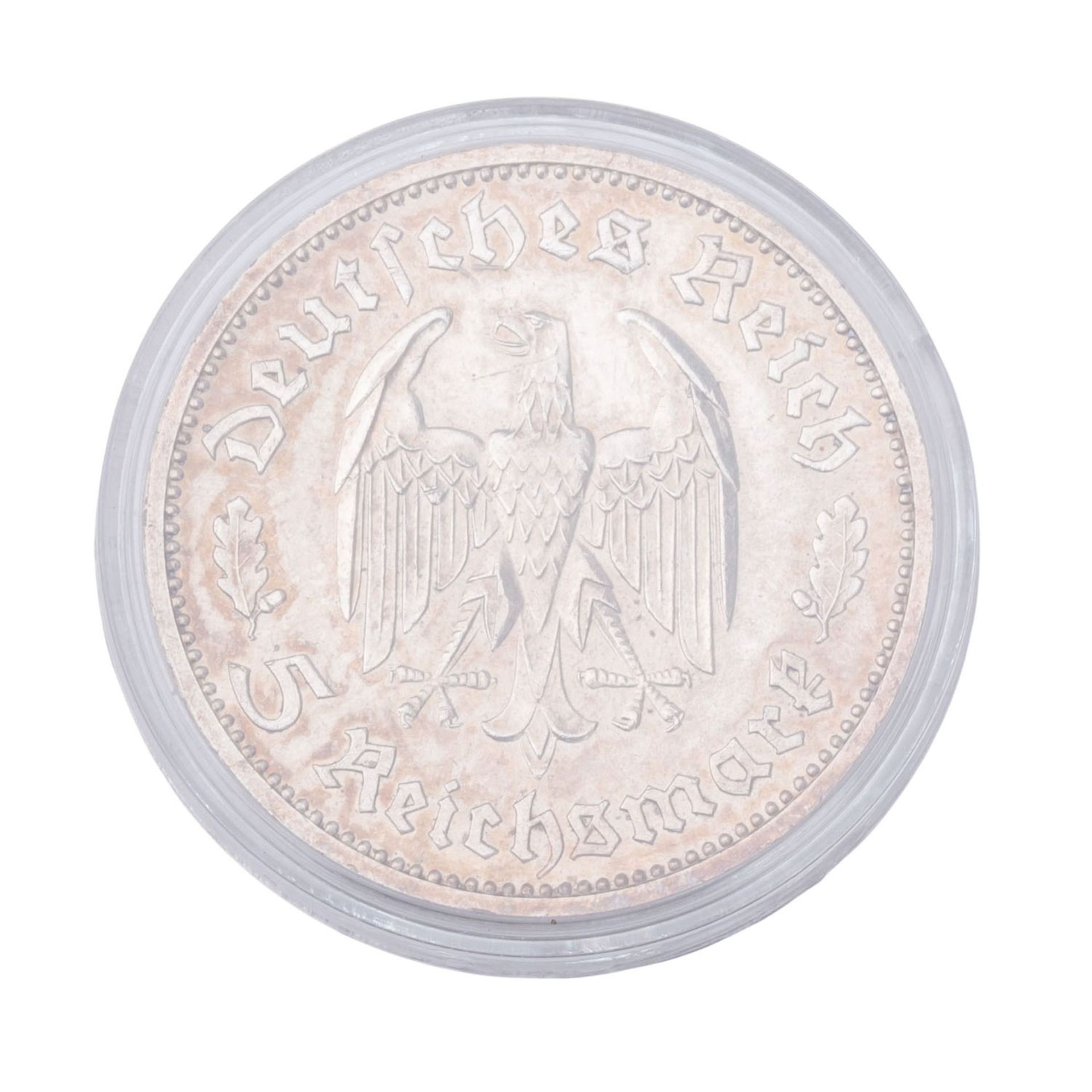 Deutschland Drittes Reich - 5 RM 1934 F J.359 "Schiller". - Bild 2 aus 2