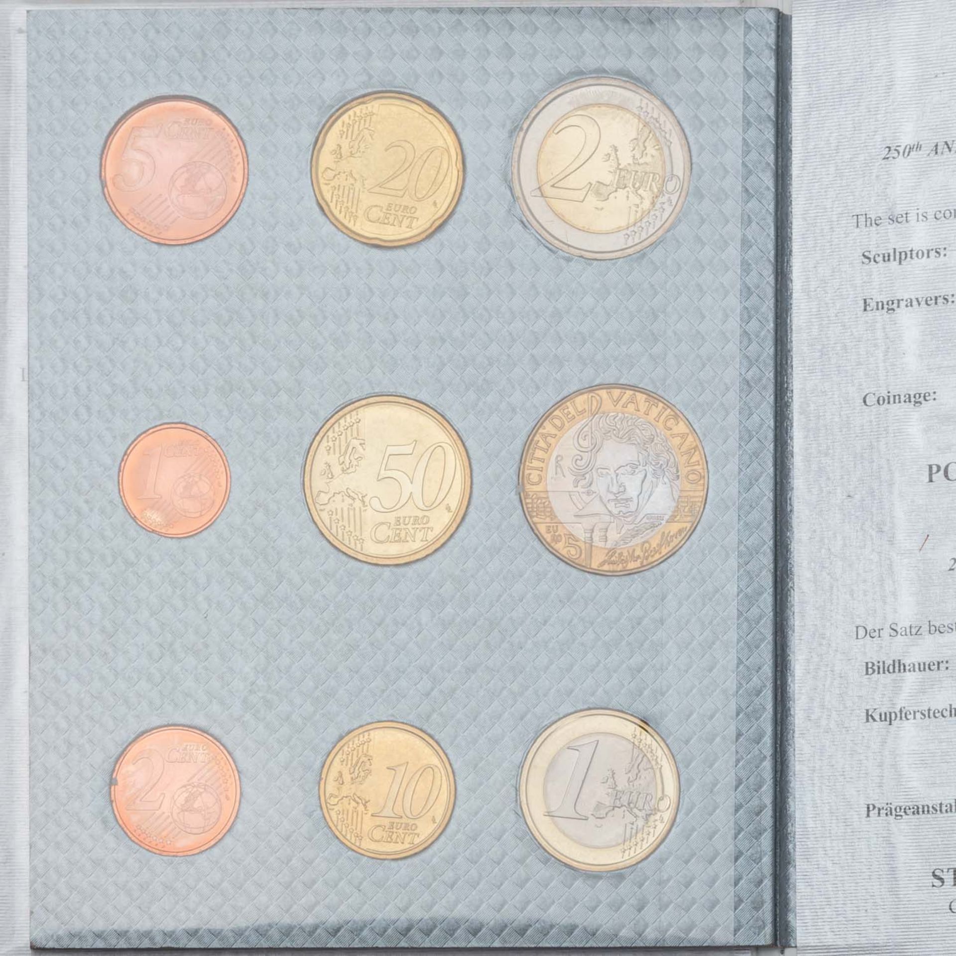 Vatikanstadt - 3x Kursmünzsätze à 3,88€ + 5€  - Bild 5 aus 7