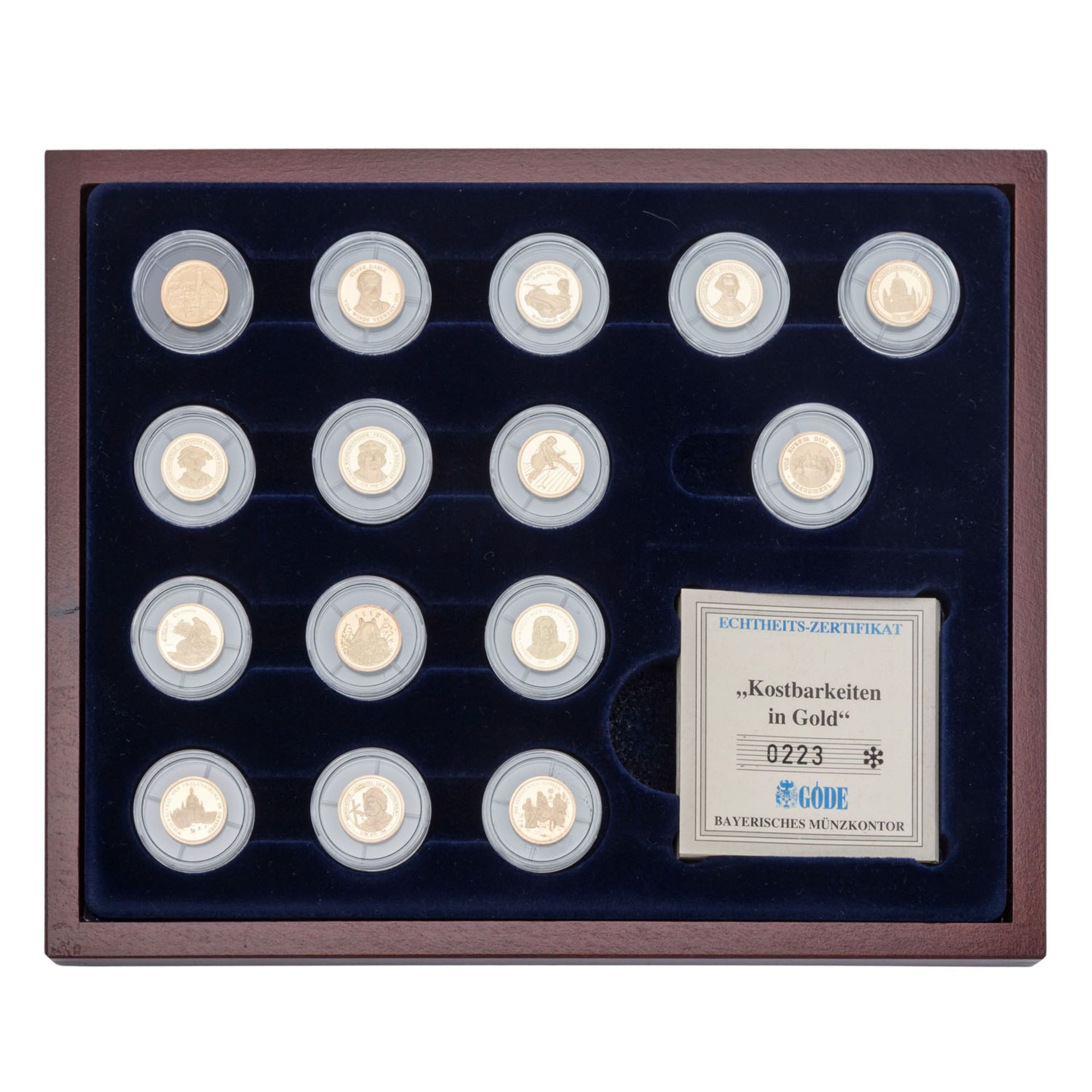 GOLD - Konvolut 29 x Minigoldmedaillen, - Bild 3 aus 4