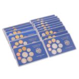  BRD - Kursmünzensätze 1985-1989. 20 Stück.