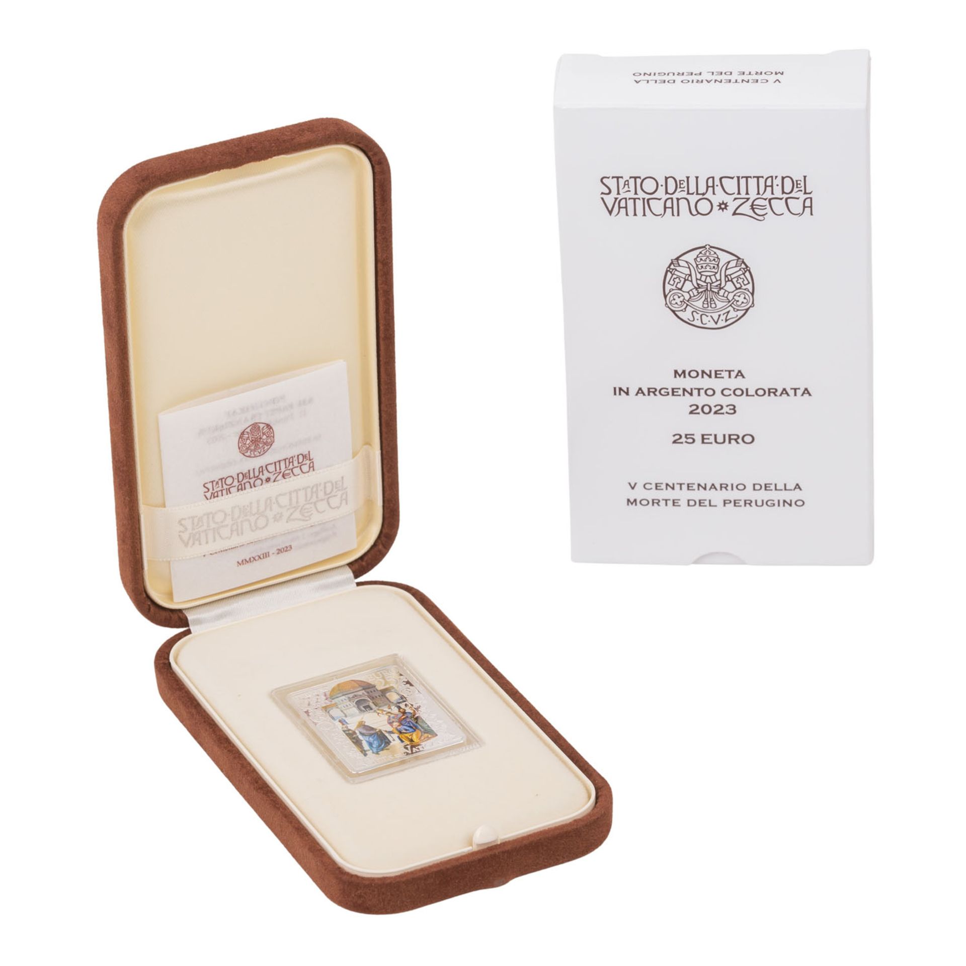 Vatikanstadt - 25 € zum 500. Todestag v. Pietro Vannucci - Perugino 2023 - Bild 3 aus 3