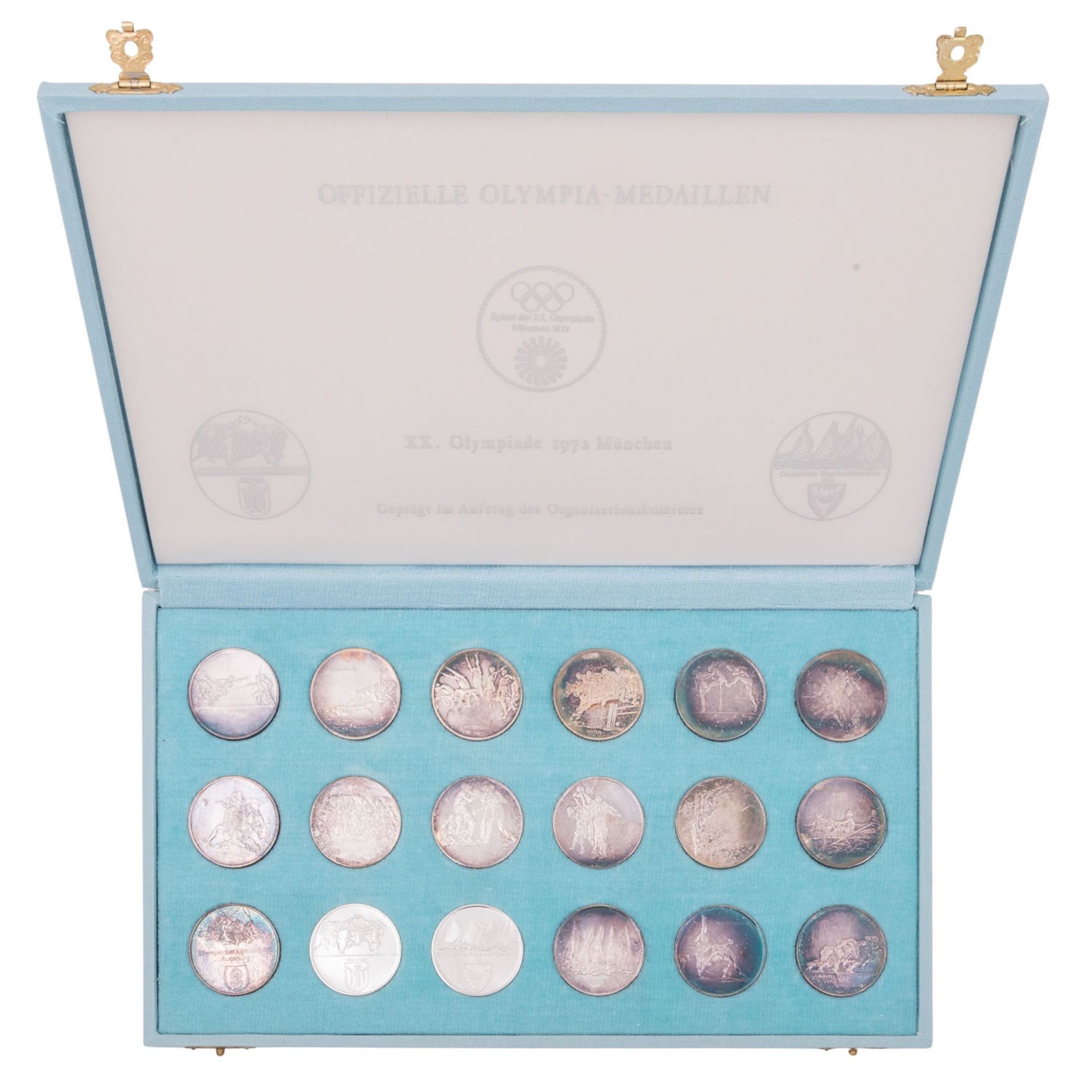Deutschland/SILBER - Offizielle Olympia-Medaillen München 1972, - Bild 2 aus 3
