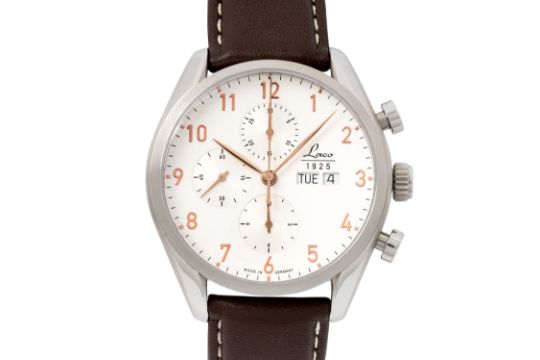 LACO 1925 NEW YORK "UNGETRAGEN" Ref 861586 Herren Chronograph. - Bild 1 aus 7