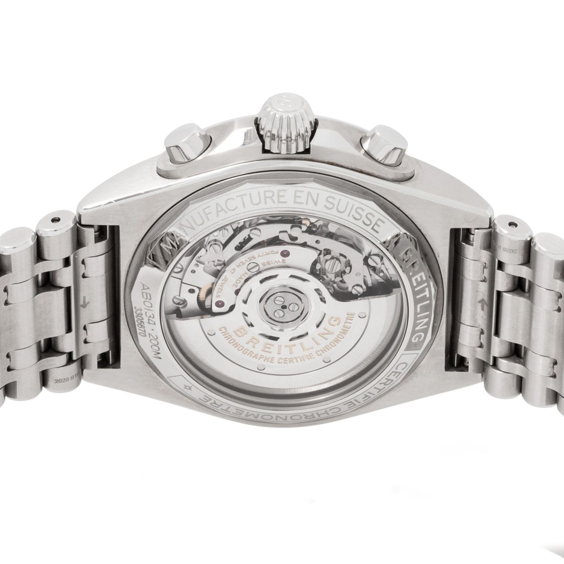 BREITLING Chronomat 42 Ref AB0134 Herren Chronograph. Box und Papiere. - Bild 2 aus 7