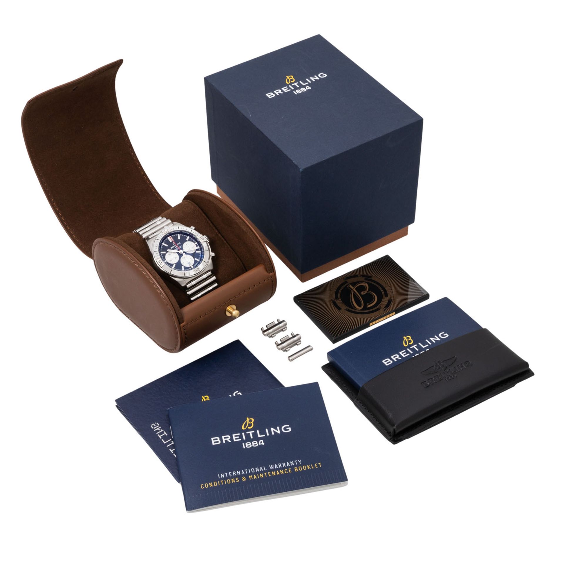 BREITLING Chronomat 42 Ref AB0134 Herren Chronograph. Box und Papiere. - Bild 7 aus 7