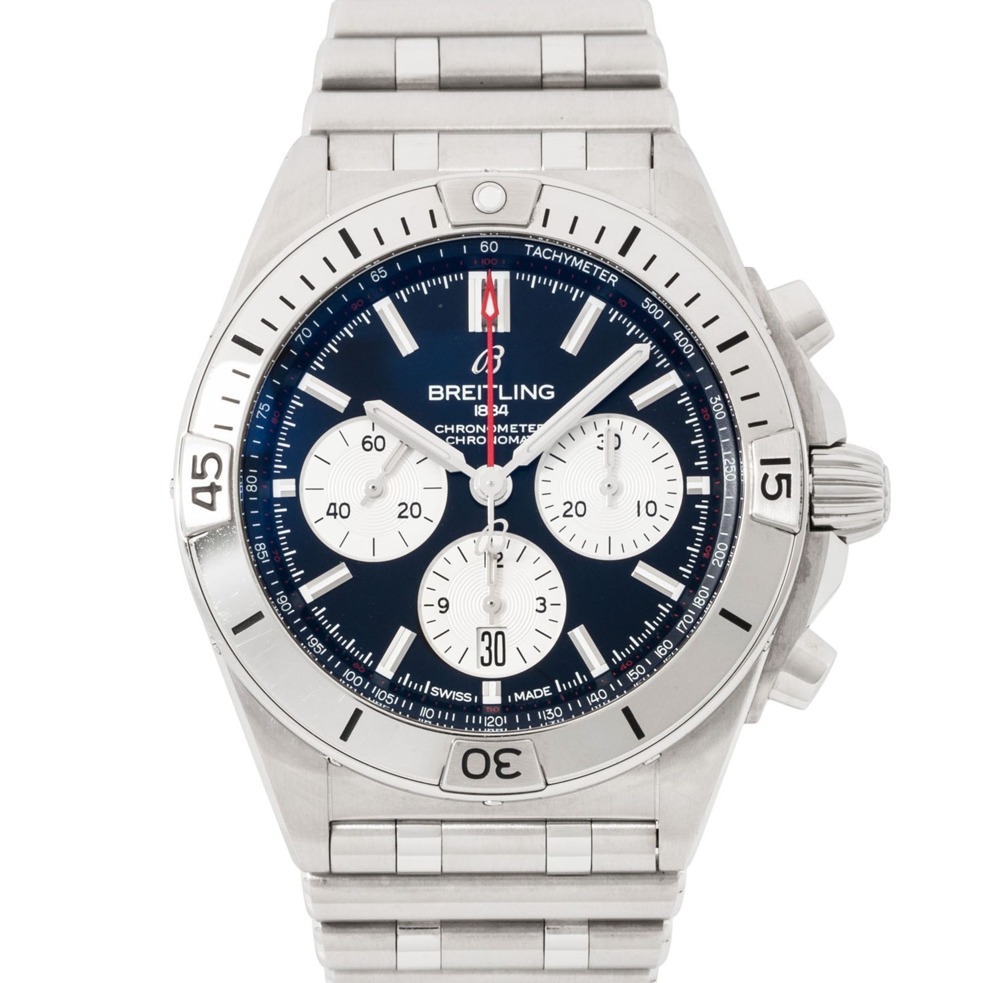 BREITLING Chronomat 42 Ref AB0134 Herren Chronograph. Box und Papiere.
