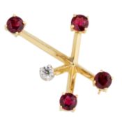 Brosche/Anhänger "Kreuz des Südens"