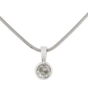 Solitäranhänger mit Brillant von ca. 1 ct,