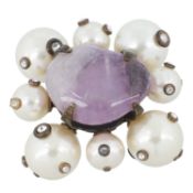 CHANEL VINTAGE Modeschmuck-Brosche, Koll.: Herbst 1997.