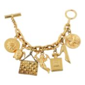 CHANEL VINTAGE Armkette "MULTI CHARM CHUNKY".