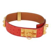 HERMÈS VINTAGE Gürtel "COLLIER DE CHIEN", Koll.: 1990, L.: 65 cm.