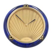 CARTIER VINTAGE Schreibtischuhr "PENDULETTE LAPIS ART DÉCO".