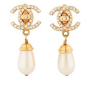 CHANEL VINTAGE Ohrclips, Koll.: Herbst 1996.