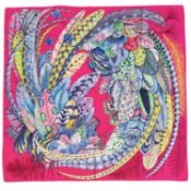 HERMÈS Seidencarré "PLUMES EN FETE",