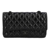 CHANEL Schultertasche "11.12 KLASSISCHE TASCHE SO BLACK", Koll.: 2019.