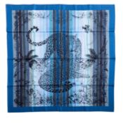 HERMÈS Seidencarré "JUNGLE LOVE RAINBOW",