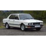 BMW 518i E28 Saloon. Registration number: D740GEC. Mileage displaying: 166,000. Finished in white