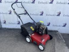 Mountfield Petrol Lawn Scarifier/Aerator. Fitted with a Briggs & Stratton engine.