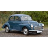 1967 Morris Minor 1000 2 Door. Registration number: KVA 699E. Mileage: 76,755. Family owned (Uncle